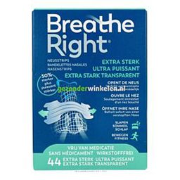 Breathe Right Ultra Fort Bandelettes nasales transparentes