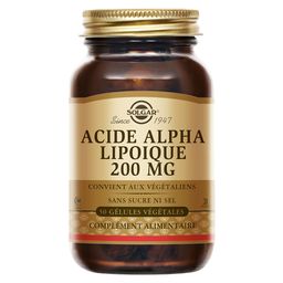 Solgar Acide Alpha-Lipoïque - Antioxydant - Detox - 50 gélules végétales