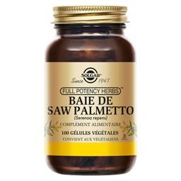 Solgar Saw Palmetto - Genito-Urinaire - Défenses immunitaires - 100 gélules végétales