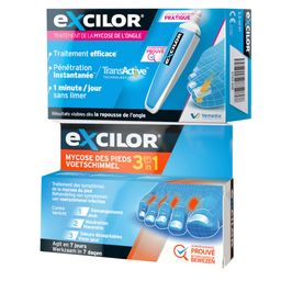 EXcilor® Set Stylet Précision Mycose de l'Ongle + Mycose des Pieds 3 en 1