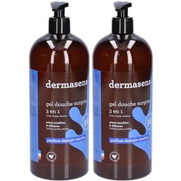 Dermasens Gel Douche Surgras 3 en 1 Parfum Énergie Marine