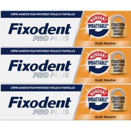 Fixodent Proplus Mordant imbattable - Crème adhésive pour prothèses totales et partielles