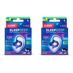 Alpine SleepDeep Bouchons d’Oreilles Pack Multi-Taille