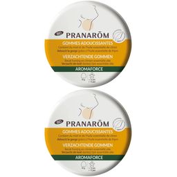 PRANARÔM - Aromaforce - Gommes Adoucissantes - Compléments Alimentaires Aux Huiles Essentielles - Citron, Miel & Thym - Apaise La Gorge - Boîte Métal 45g