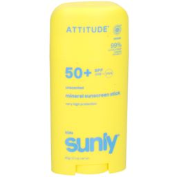 ATTITUDE Écran Solaire Minéral Stick Visage & Corps Kids SPF 50 Sans Parfum