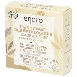 ENDRO Pain Lavant Dermatologique Visage & Corps Parfum Amande Douce