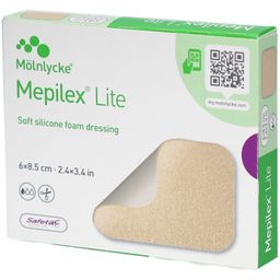 MÖLNLYCKE® Mepilex® Lite Pansement hydrocellulaire siliconé 6 x 8,5 cm