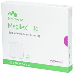 MÖLNLYCKE® Mepilex® Lite Pansement hydrocellulaire siliconé 10 x 10 cm