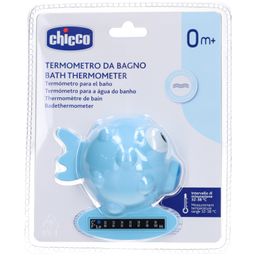 CHICCO Thermomètre de Bain Poisson Bleu Clair 0m +