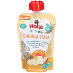 Holle Lama Banane bio Pomme Mangue et Abricot