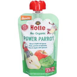 HOLLE Power Parrot Gourde Poire, pomme et épinards bio