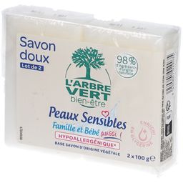 L'ARBRE VERT Savon écologique Peaux sensibles