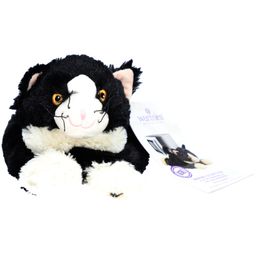 WARMIES Chat en Peluche Chauffante 26 cm gris foncé