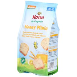 HOLLE Honey Minis Biscottes pour bébés miel & Beurre bio