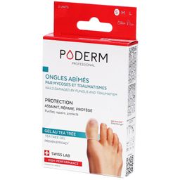 Poderm Capuchons gel au tea tree ongles abîmés mycoses/traumatismes - Taille S