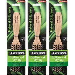 TRISA Natural Brillance Brosse à cheveux médium