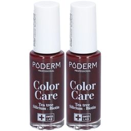 PODERM Color Care Tea Tree Vernis à ongles No 437 Rouge Noir