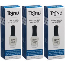 Trind® Keratin Nail Protector - Base protectrice et fortifiante pour ongles sensibles ou abîmés