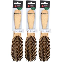 HERBA Brosse à cheveux poils de sanglier ovale hêtre FSC