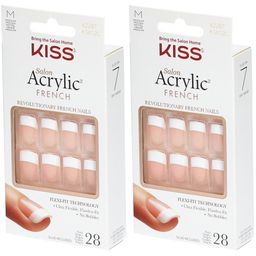 KISS Salon Acrylic Kit Faux-Ongles Salon Acrylic French Nails