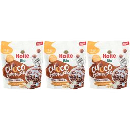 Holle Bio Choco Chipmunk Céréales à l'avoine, au maïs, au cacao et à la pomme