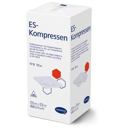 ES Compresses non stériles 12 plis 7,5 x 7,5 cm