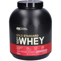 OPTIMUM NUTRITION Gold Standard 100 % Whey - Protéines en poudre - Chocolat Blanc & Framboise