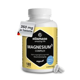 Vitamaze MAGNESIUM 350 mg Complexe citrate/oxyde/carbone végétalien