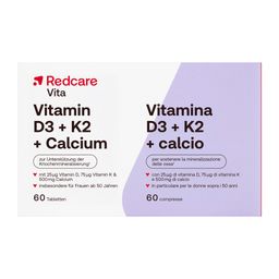 Redcare Vitamin D3, K2 und Calcium