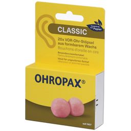 OHROPAX® Classic Bouchons d'oreille en cire, à placer devant l'oreille