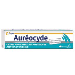 AUREOCYDE - Crème apaisante assainissante - Antibactérienne - Libération prolongée - Tube 15g