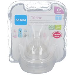 MAM Tétine silicone - Débit Lent 1