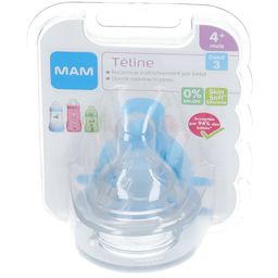 MAM Tétine silicone - Débit Rapide 3