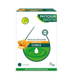 Phytosun Arôms Pastilles Gorge Sans Sucres Miel 24 Pastilles