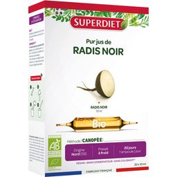 SUPERDIET – PUR JUS DE RADIS NOIR BIO 10 ML – 20 ampoules de 10 ml