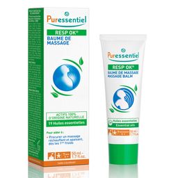 PURESSENTIEL RESPIRATOIRE Baume de massage Resp'OK® aux 19 Huiles Essentielles - 50 ml