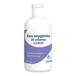 GILBERT EAU OXYGÉNÉE 20 VOLUMES - Eau oxygénée stabilisée à 20 volumes.  - fl 125 ml
