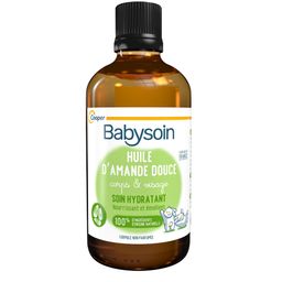 BABYSOIN - Huile d'amande douce - Soin hydratant - Corps et visage - Sans parfum - Fabriqué en France - 100 ml