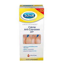 Scholl Crème Pieds Anti-Crevasses K+ 120ml