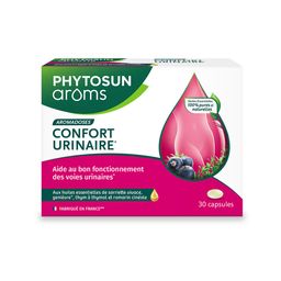 PHYTOSUN AROMS SANTE_SOIN_DU_CORPS CAPSULES CONFORT URINAIRE aux huiles essentielles - 30 Capsules, L 38/40, 30 Unité
