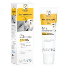 Comptoirs & Compagnies Crème Ultra-Réparatrice Bébé Certifiée Bio 20% Miel de Manuka IAA15+