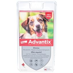 Advantix Chien moyen de 10 kg - 25 kg