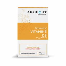 Laboratoire des Granions® Vitamine D3 végétale 10 µg