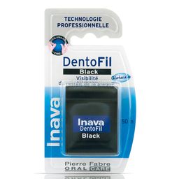Inava DentoFil Black Fil dentaire ciré