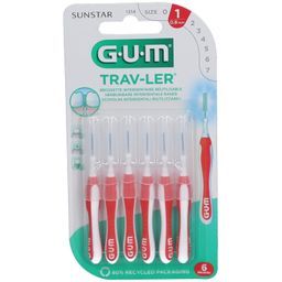 Bougie rouge GUM® Trav-Ler® 0,8 mm avec capuchon