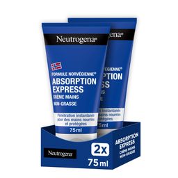 Neutrogena Crème Mains Hydratation Instantanée Peaux sèches 2x75 ml