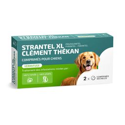 Clement Thekan Vermifuges Vers Plats Et Ronds Chien XL 2 Comprimés