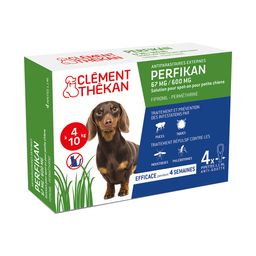 Clement Thekan Anti-Puces Anti-Tiques Chien 4-10kg  4 Pipettes