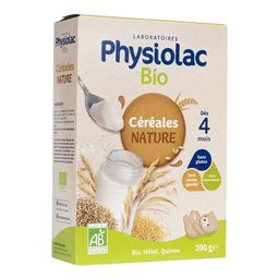 Physiolac Bio Céréales Nature Dès 6 mois