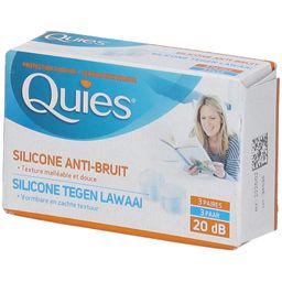 Quies® Protection auditive en silicone translucide